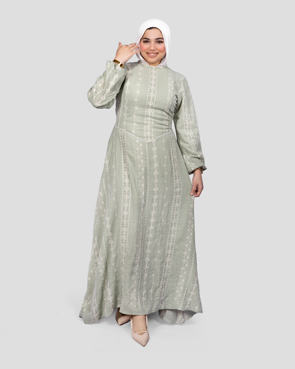 Rimal Dress In Mint