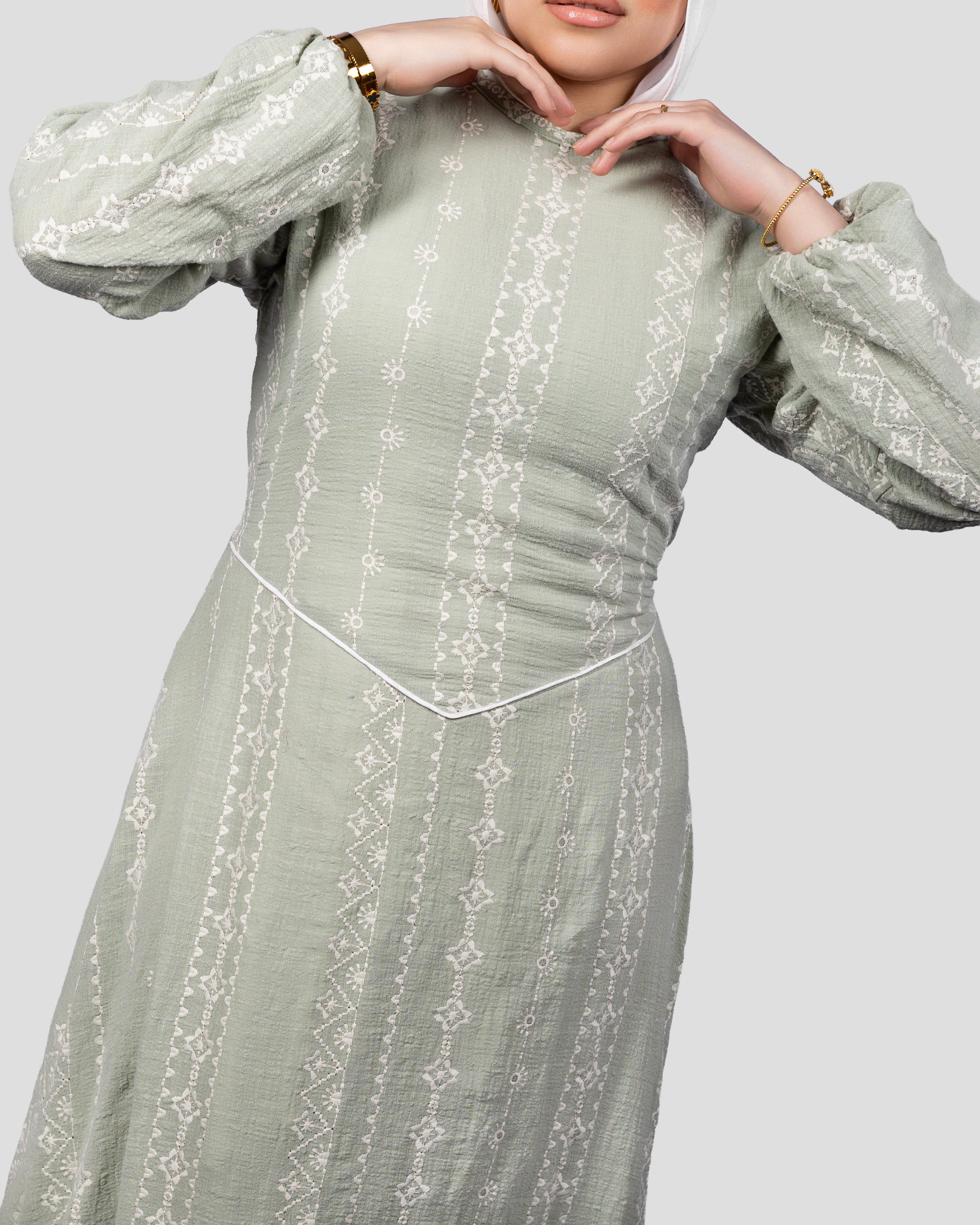 Rimal Dress In Mint