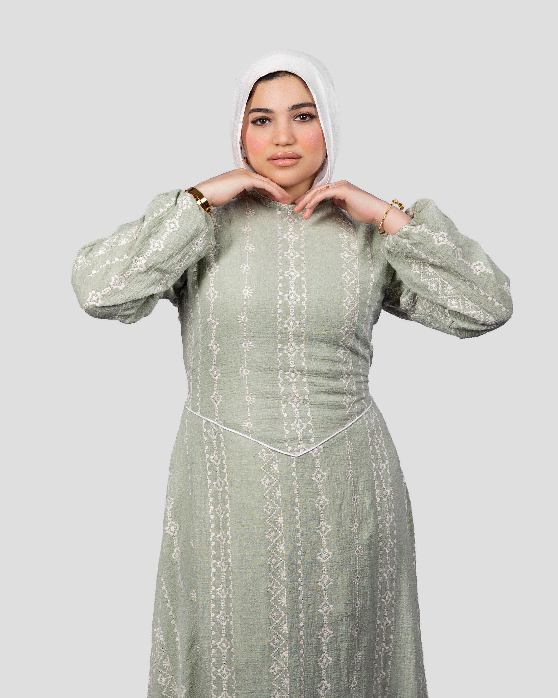Rimal Dress In Mint