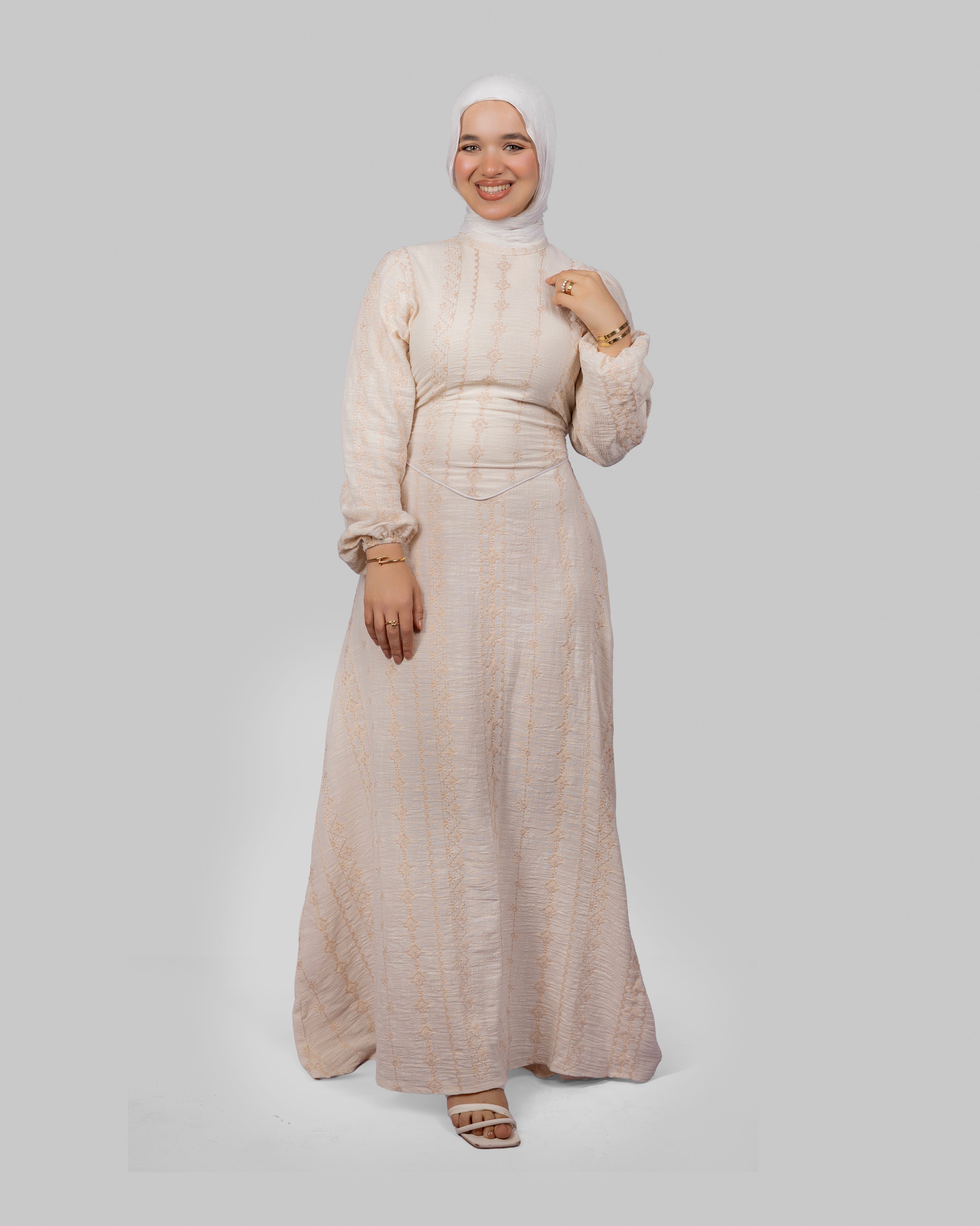 Rimal Dress In Beige