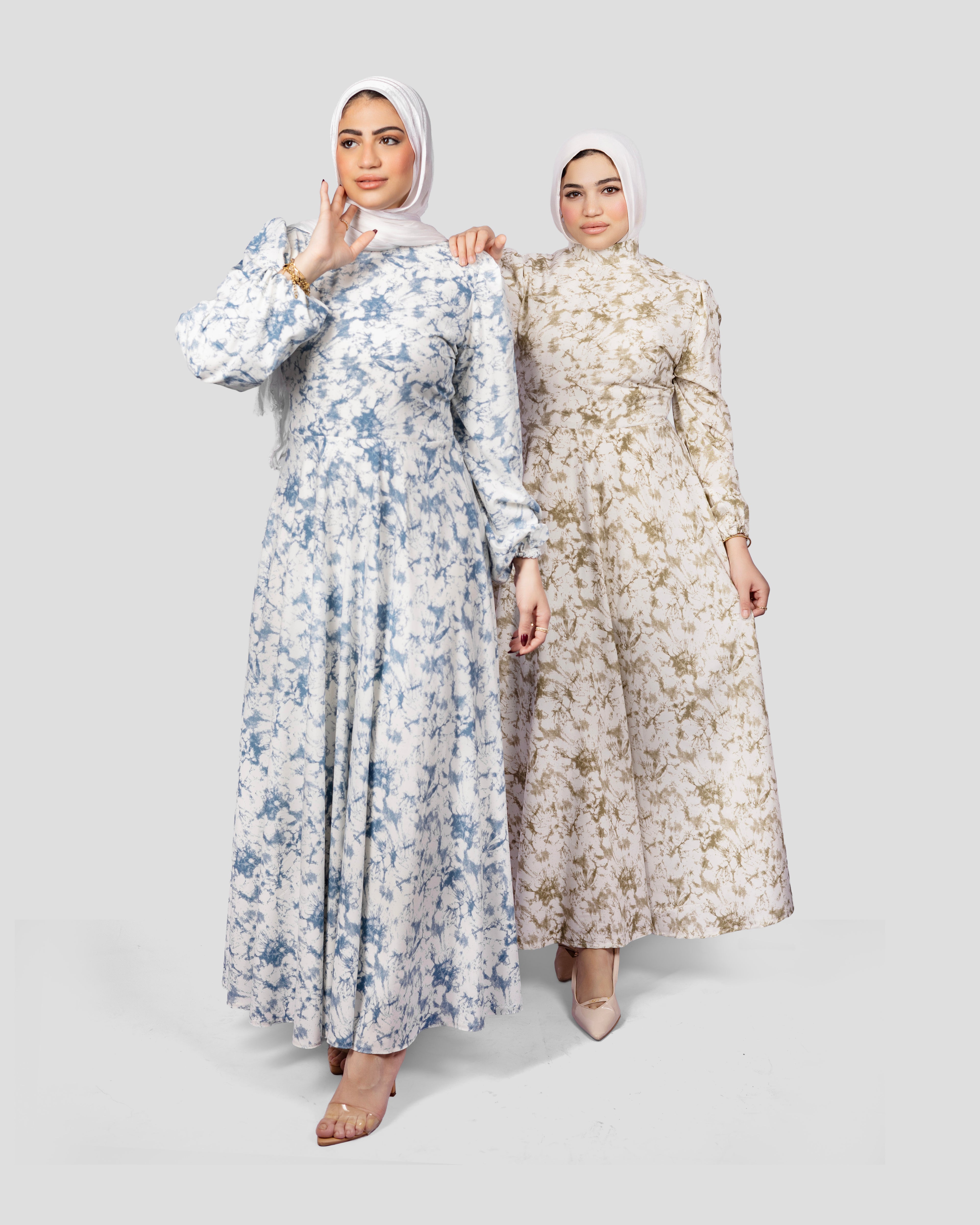 Bloom Dress In Dust Blue
