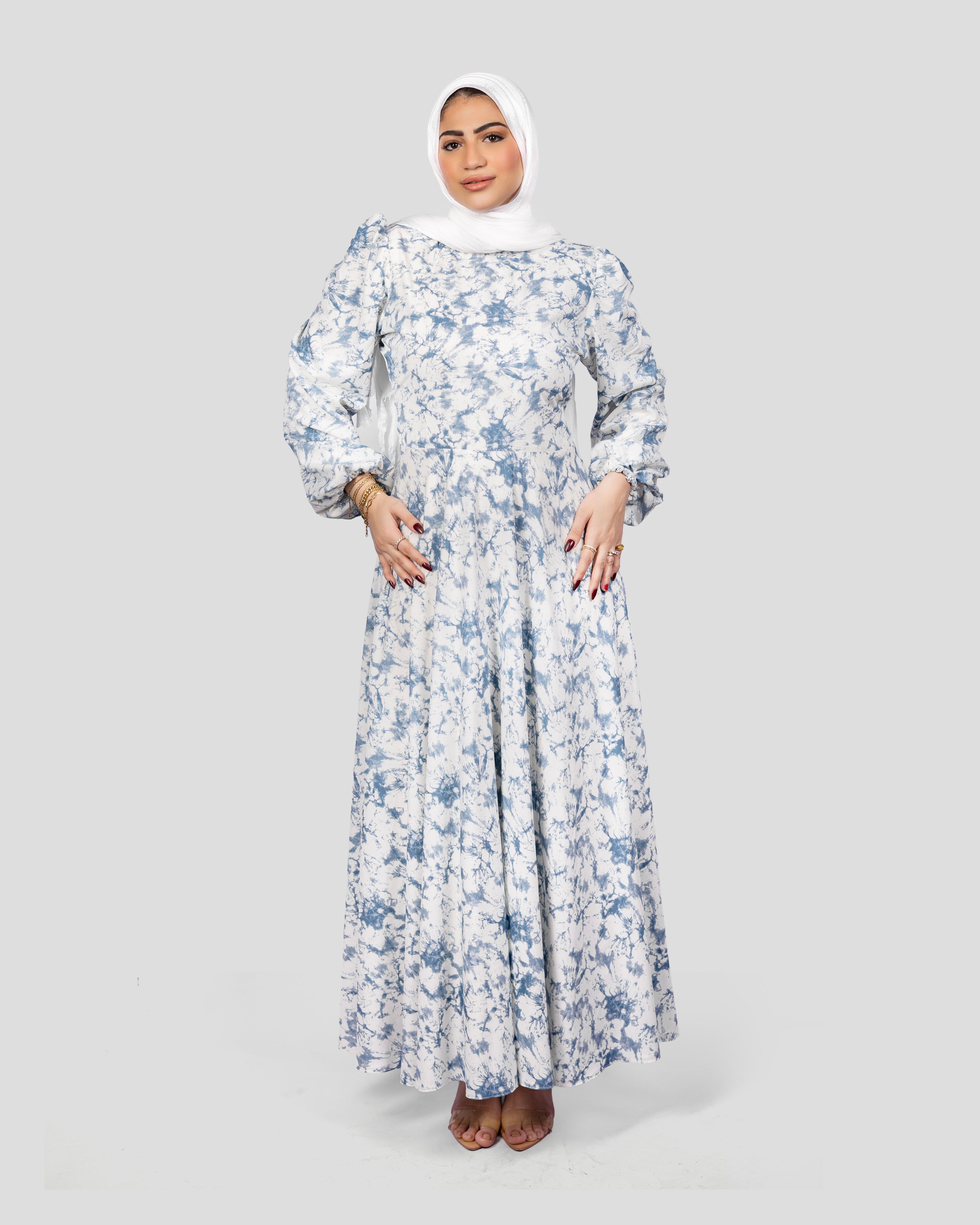 Bloom Dress In Dust Blue