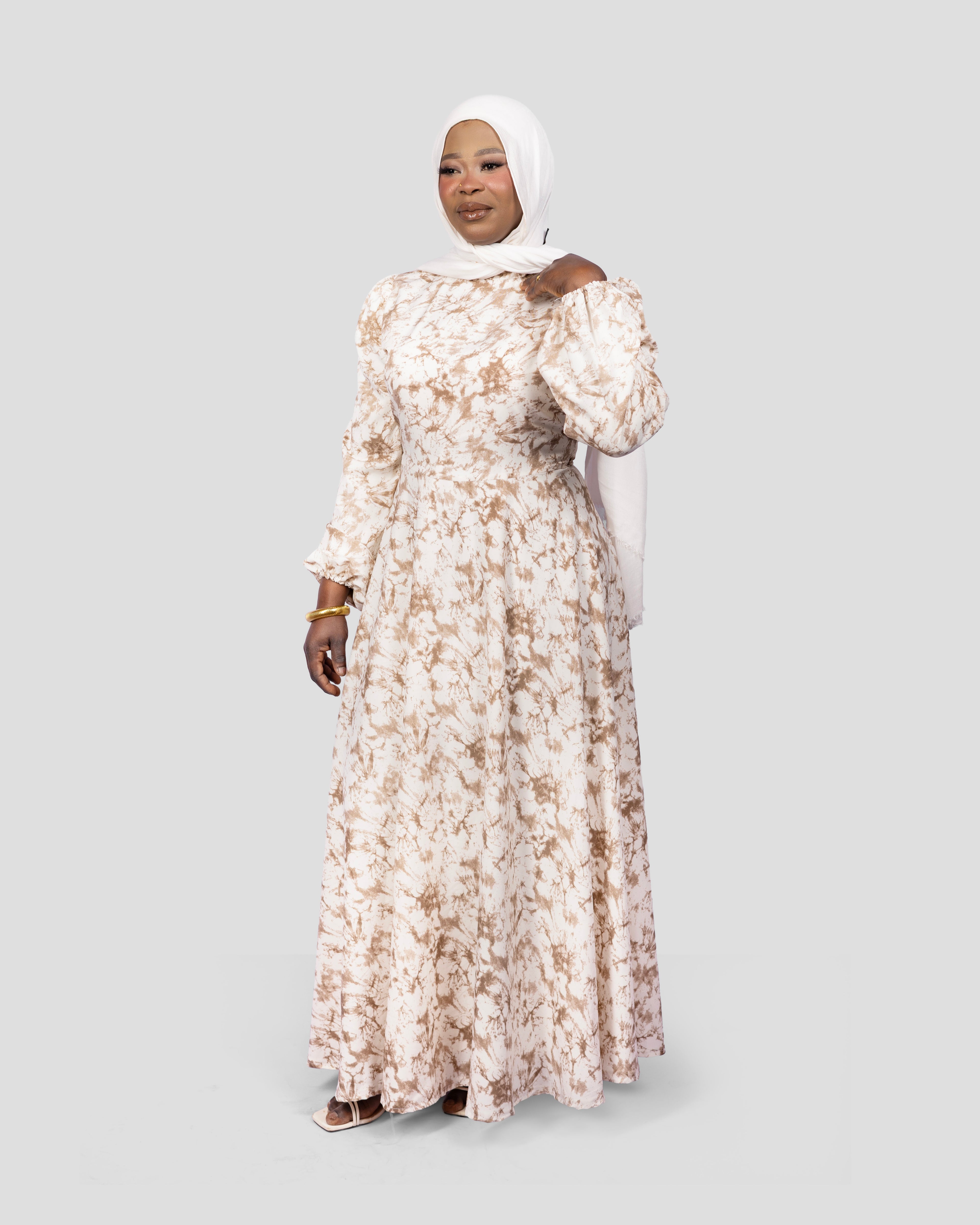 Bloom Dress In Coffe