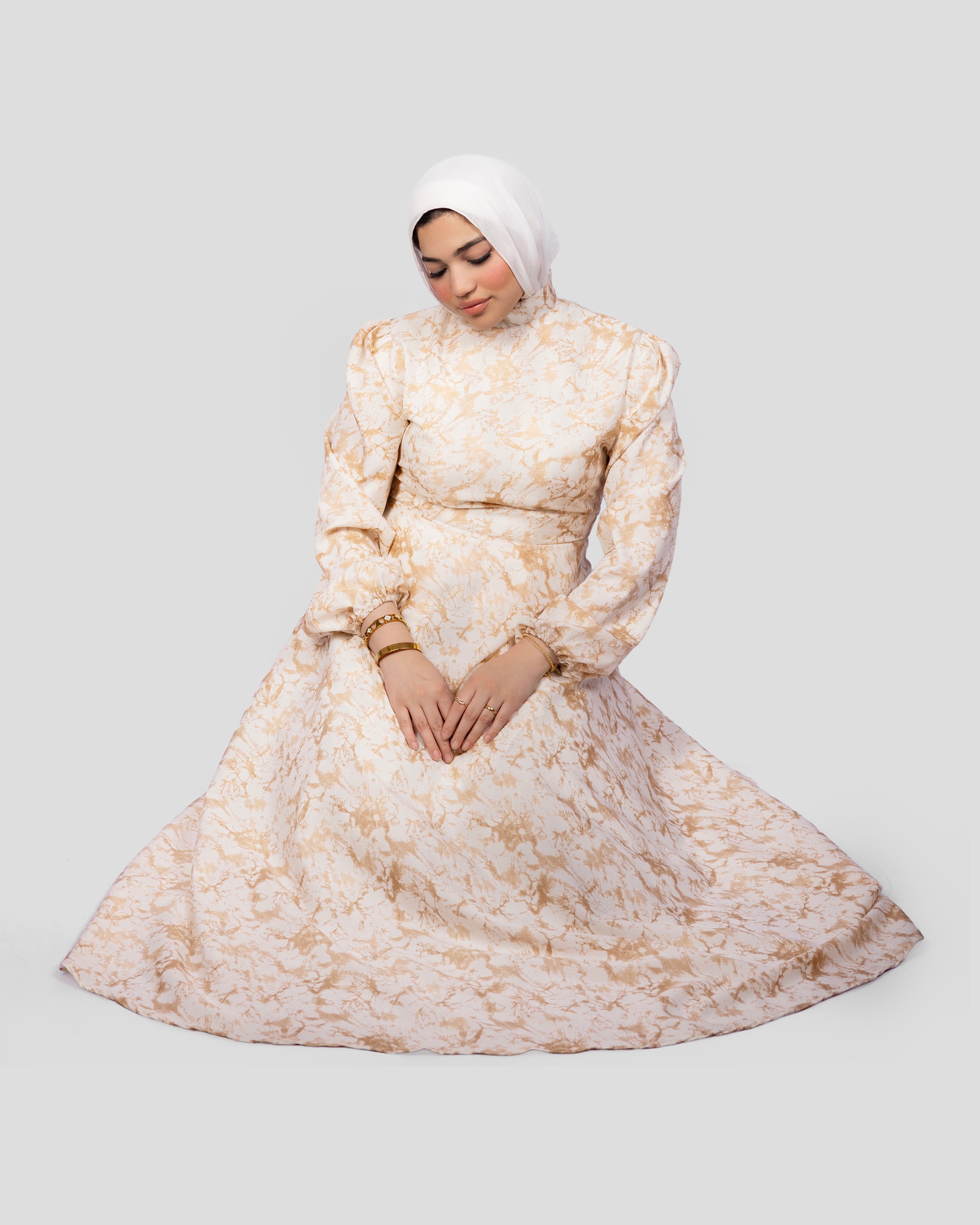 Bloom Dress In Beige