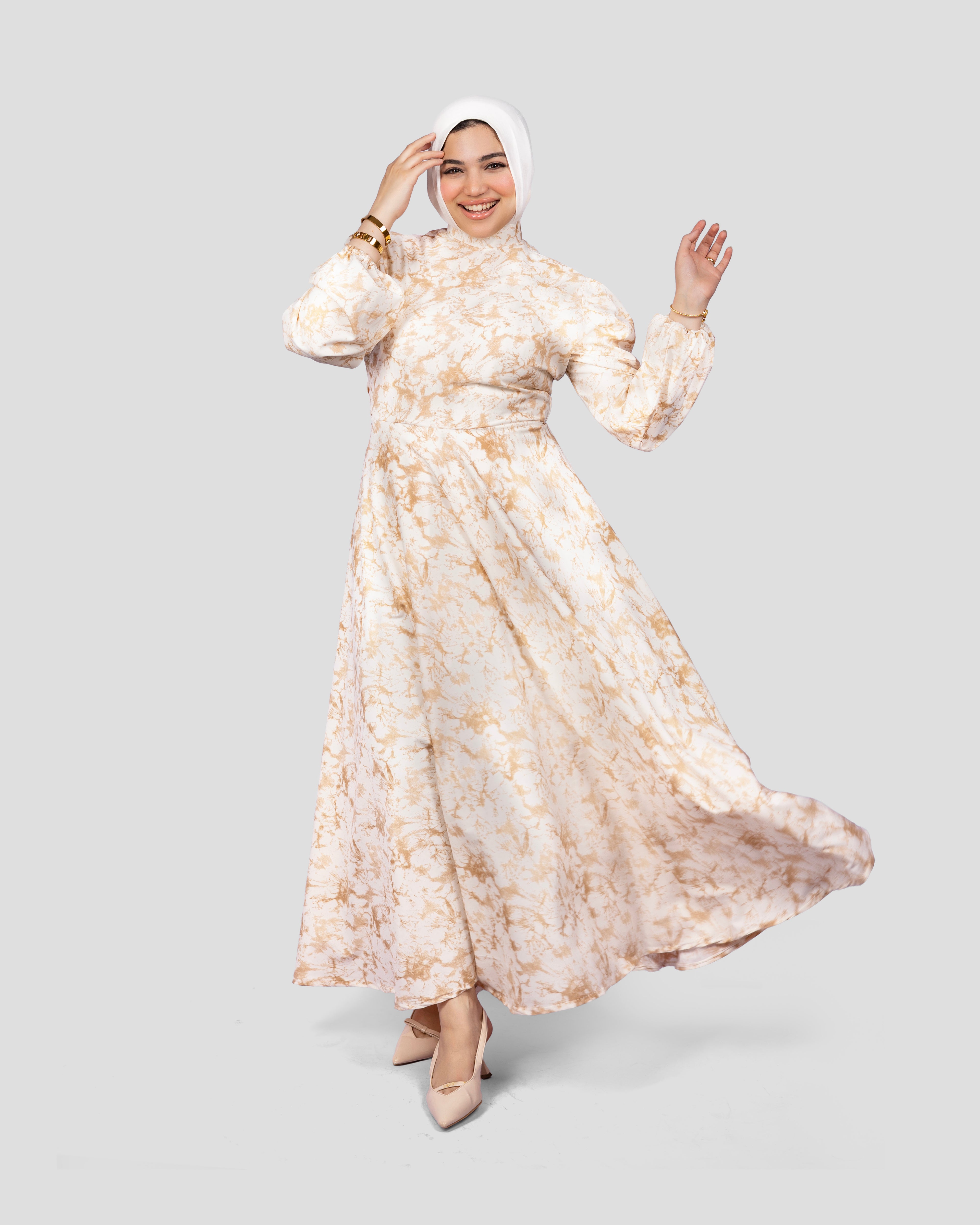 Bloom Dress In Beige