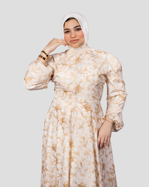 Bloom Dress In Beige