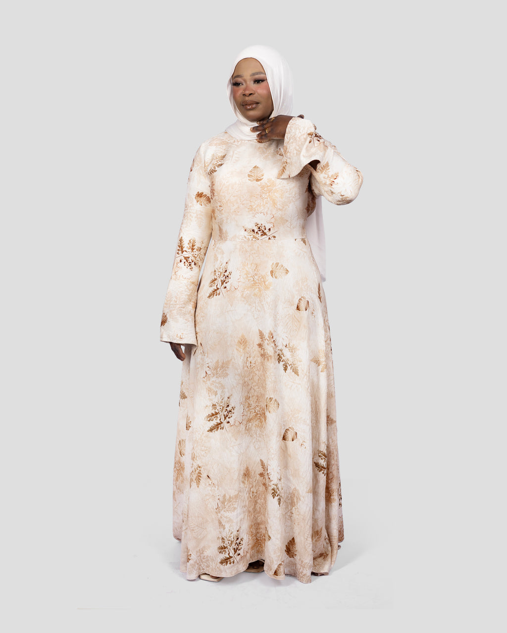 Flora Dress In Beige