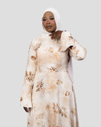 Flora Dress In Beige