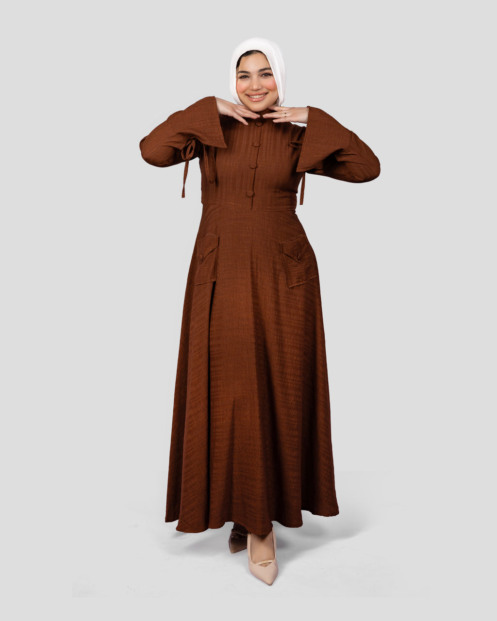Cindrella Dress In Brown