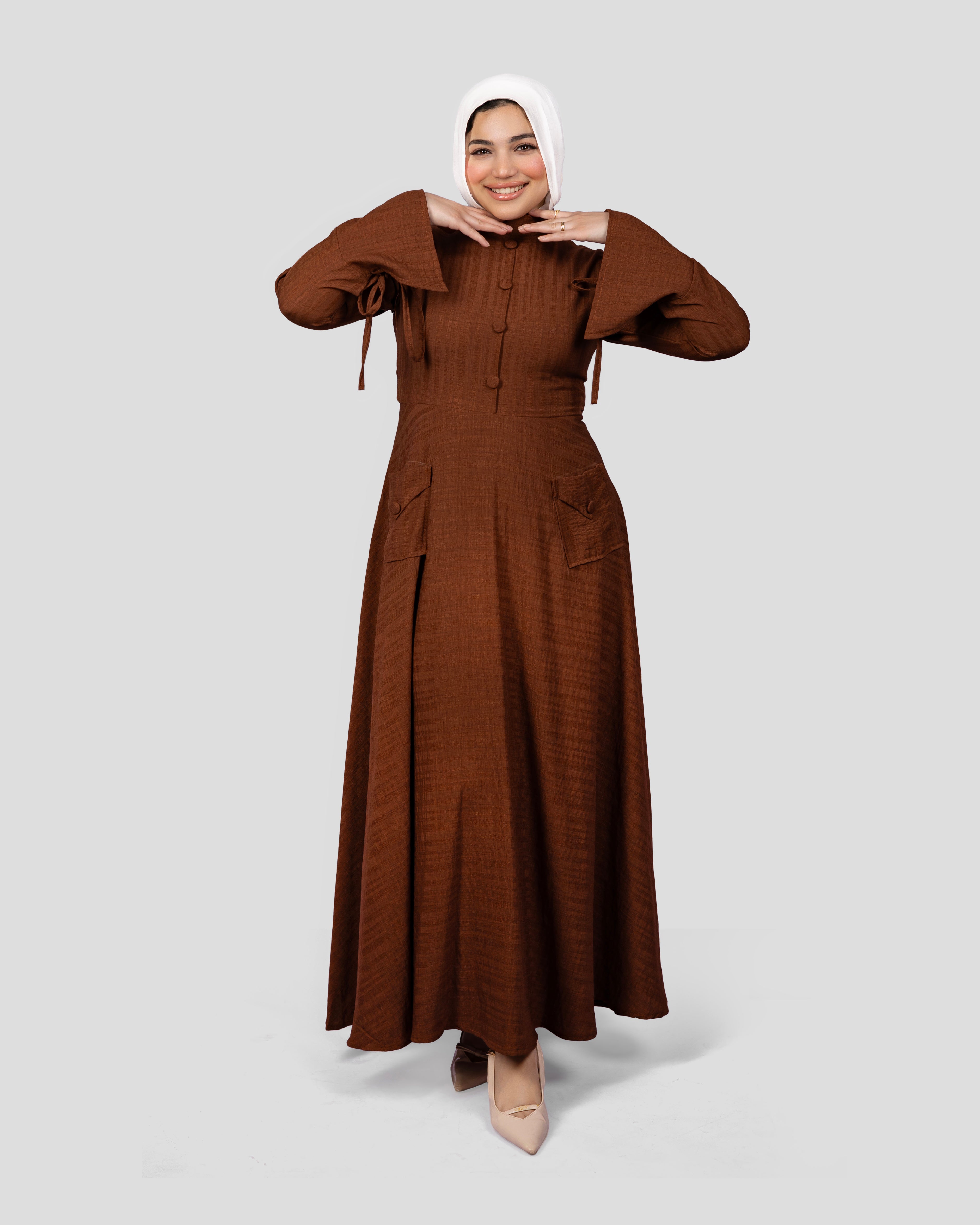 Cindrella Dress In Brown
