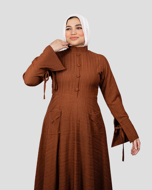Cindrella Dress In Brown