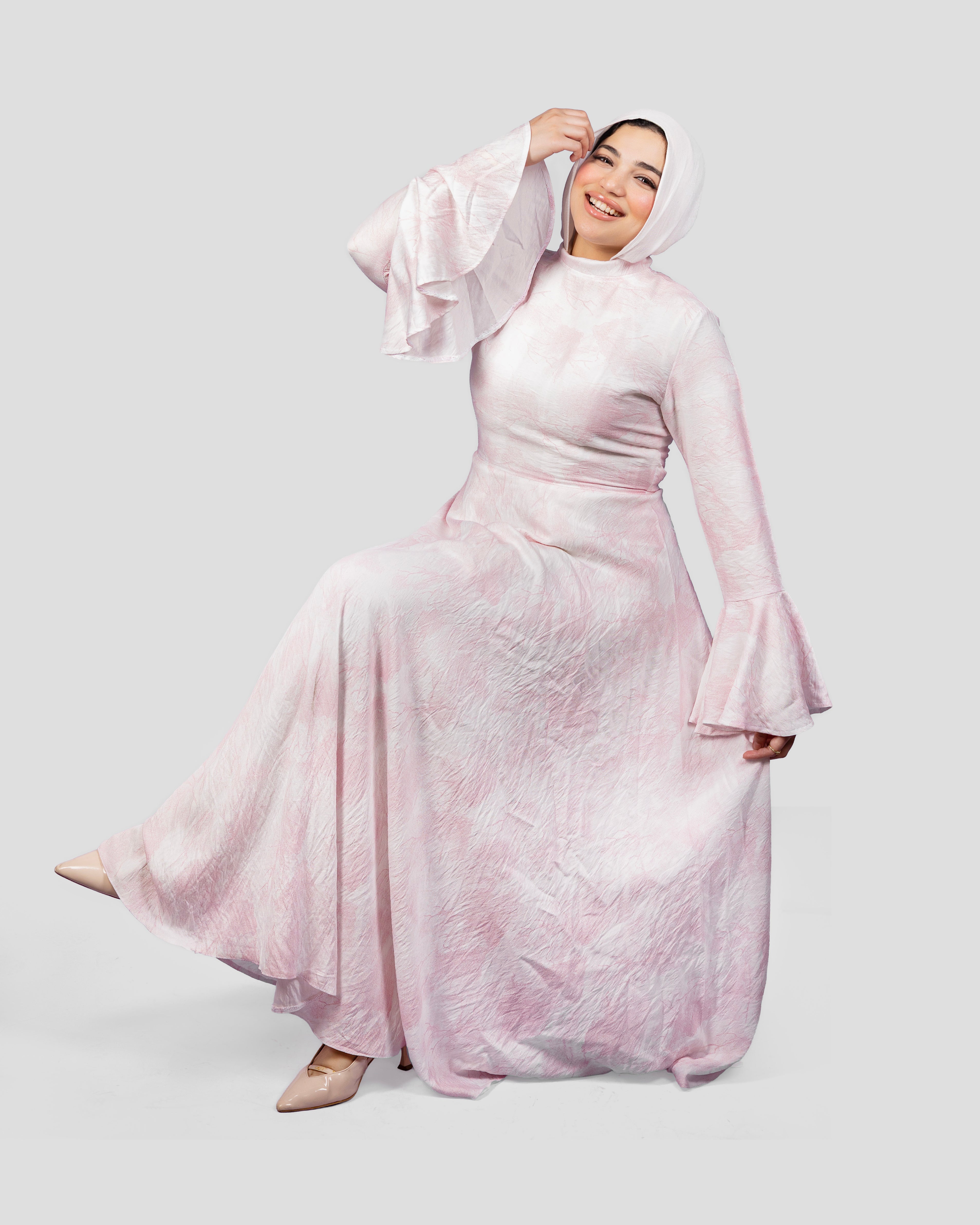 Pastel Dress In Baby Pink