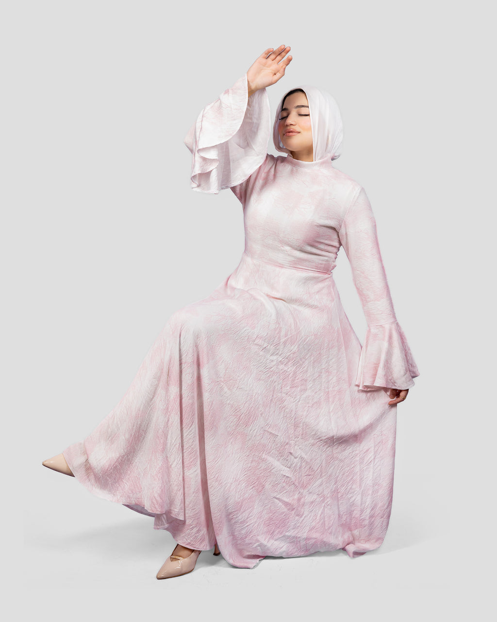 Pastel Dress In Baby Pink