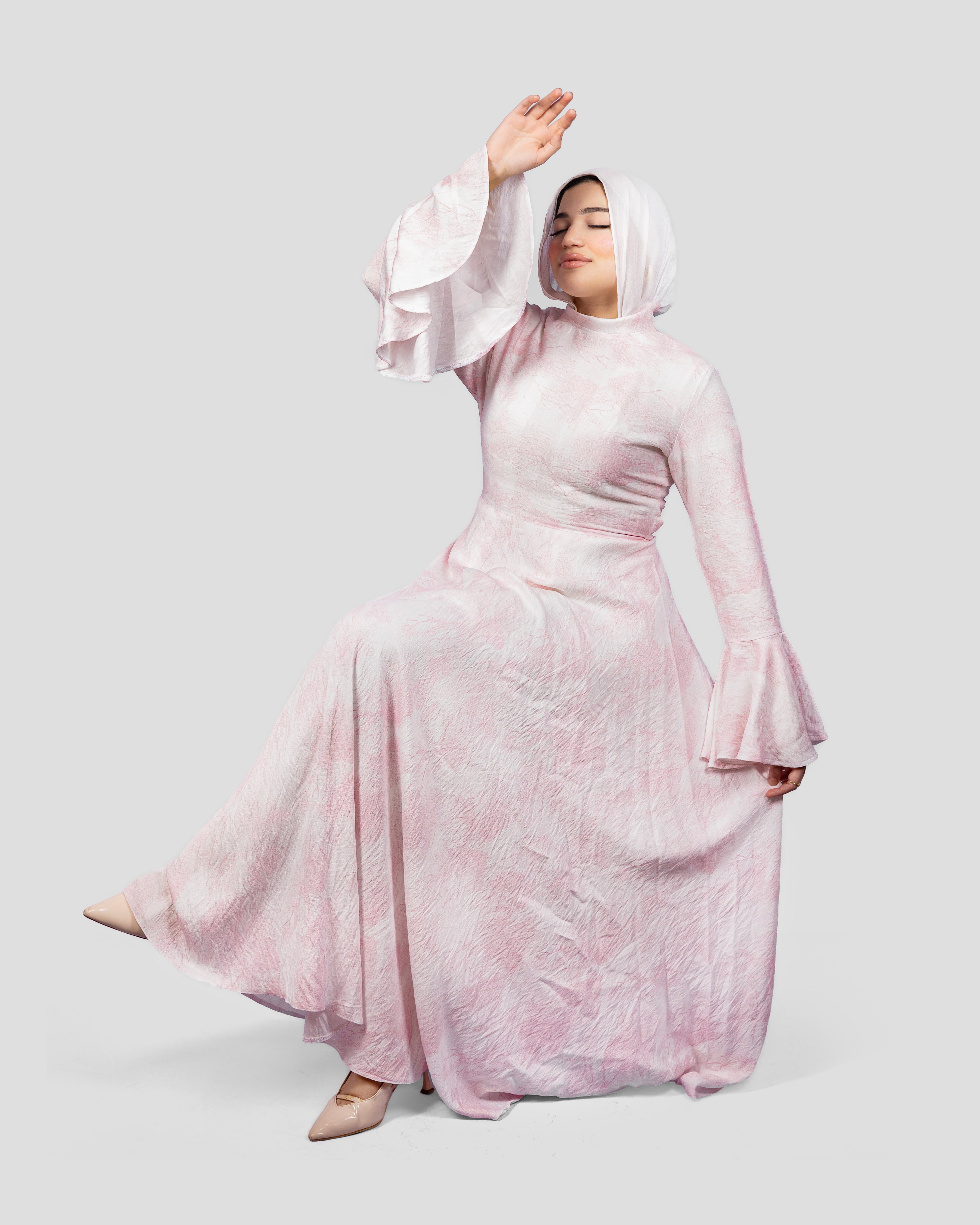 Pastel Dress In Baby Pink