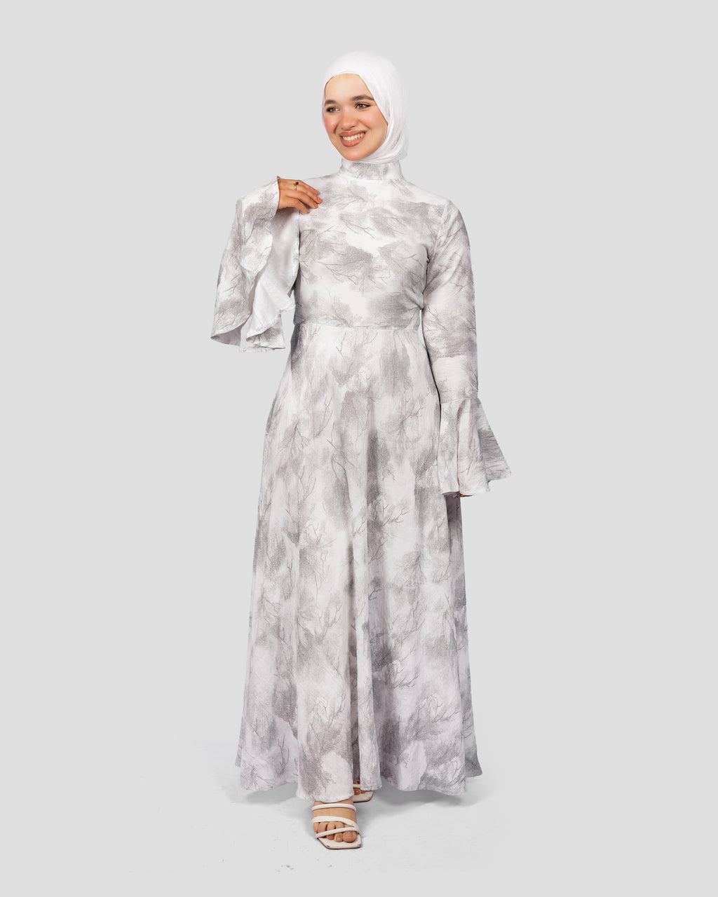 Pastel Dress In Light Grey