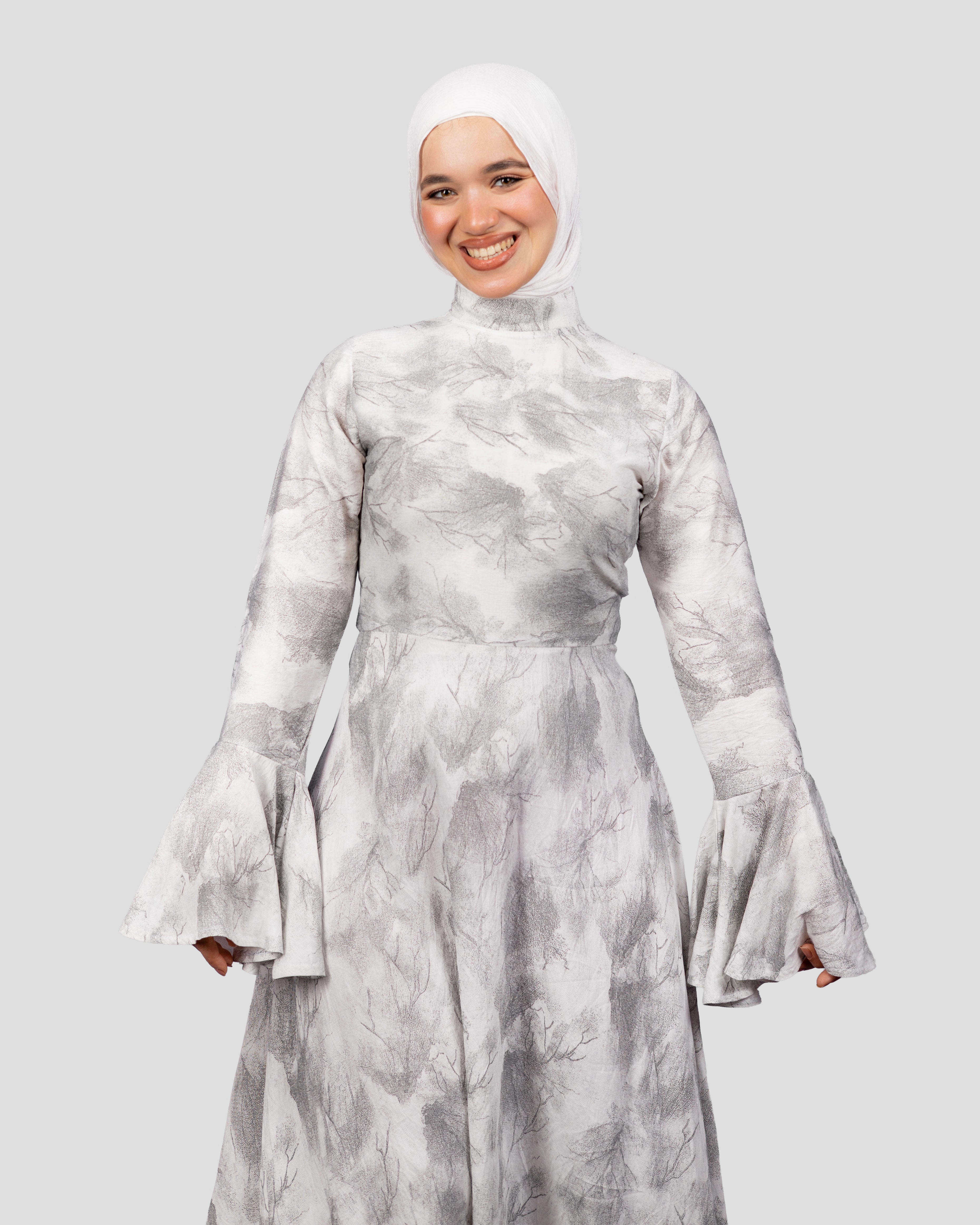 Pastel Dress In Light Grey