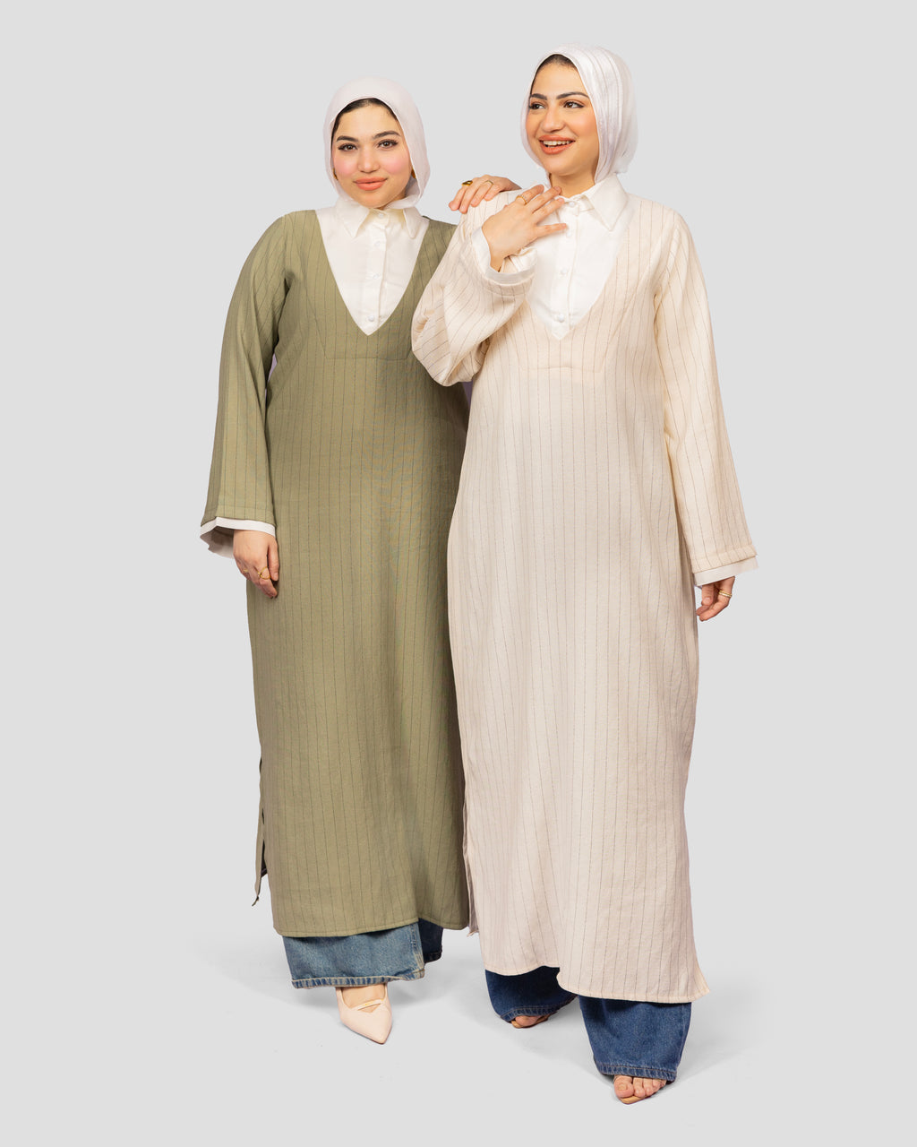 Mayan long shirt in Olive