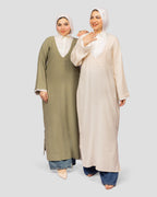Mayan long shirt in Olive