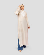 Mayan long shirt in Beige
