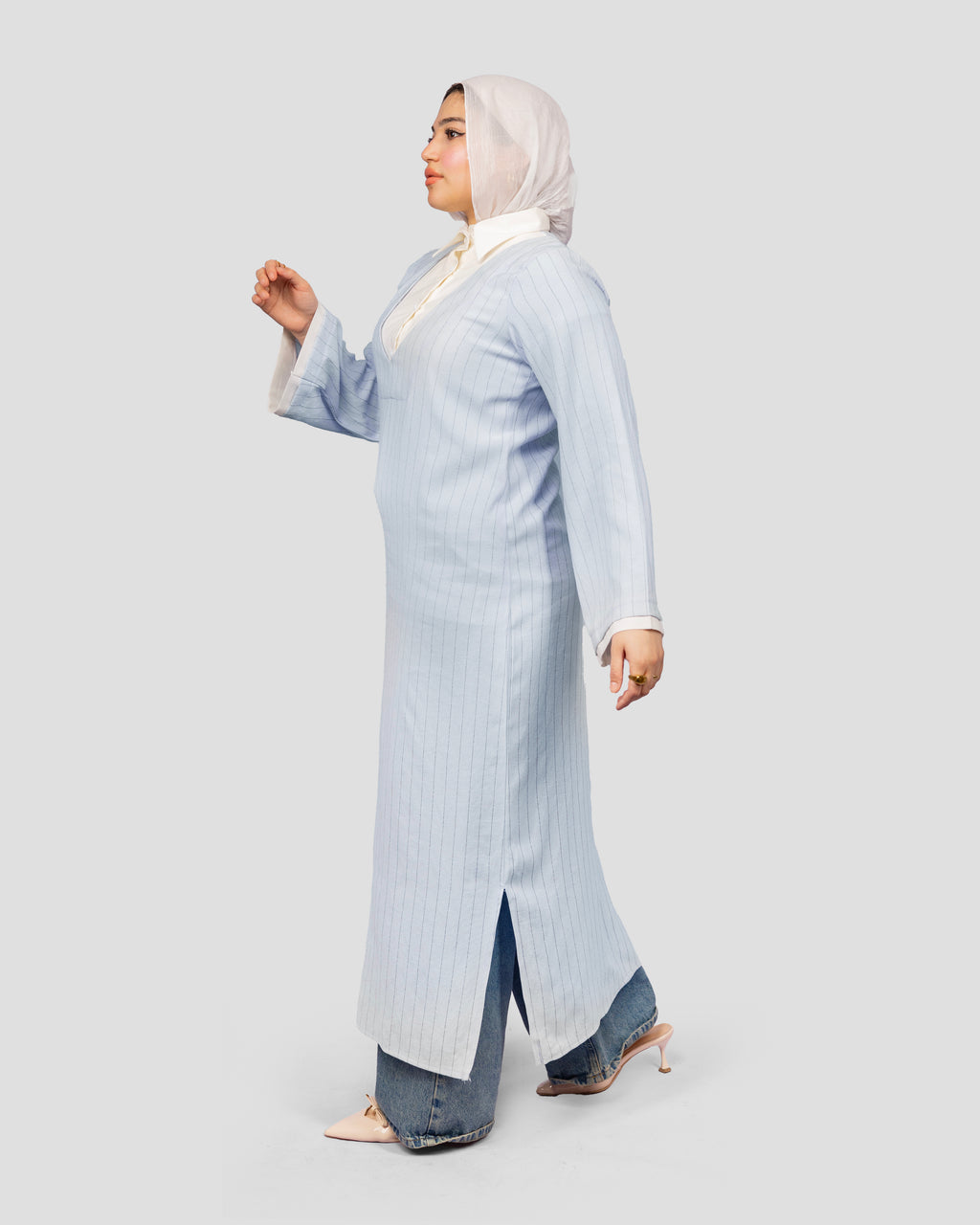 Mayan long shirt in Blue