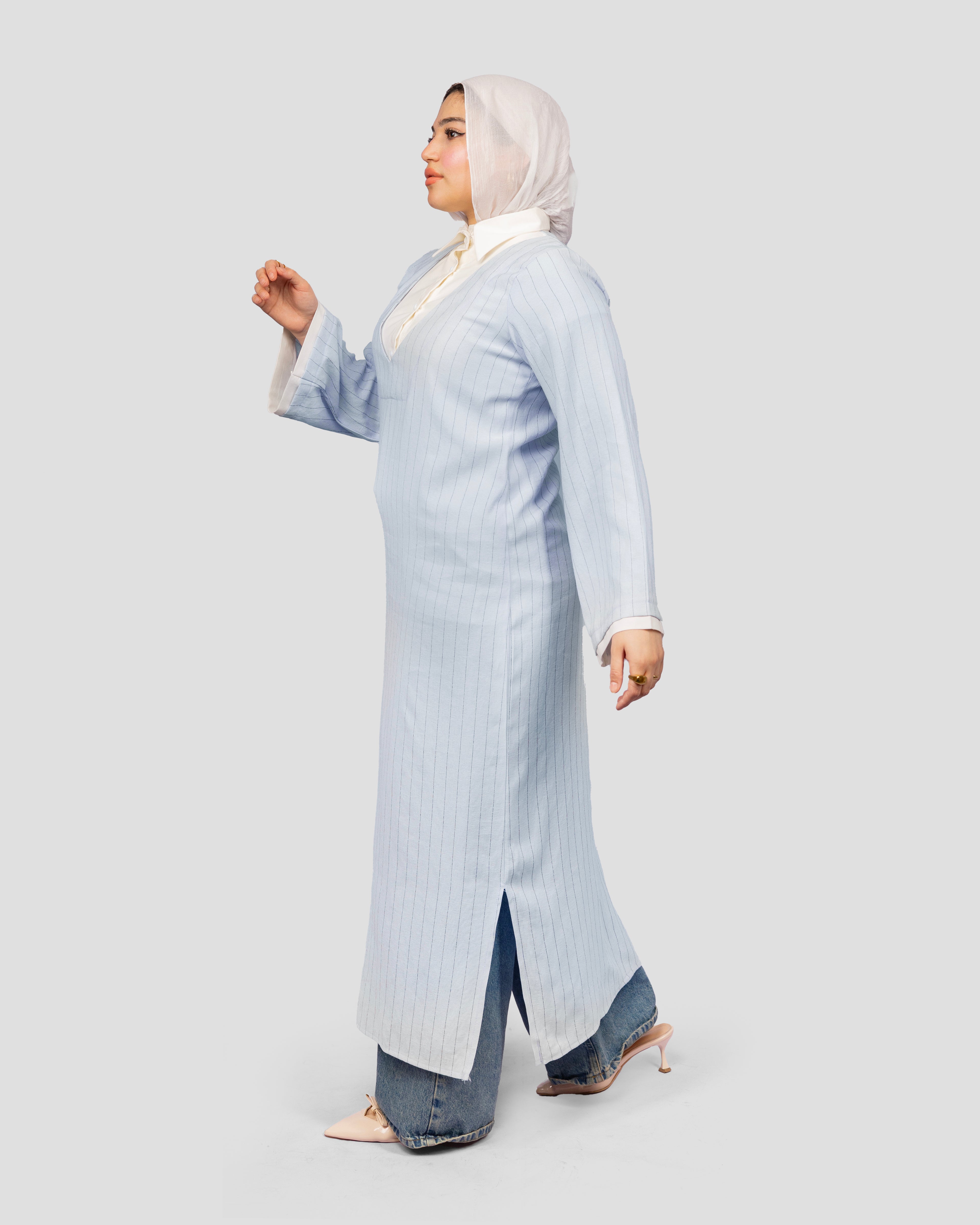 Mayan long shirt in Blue
