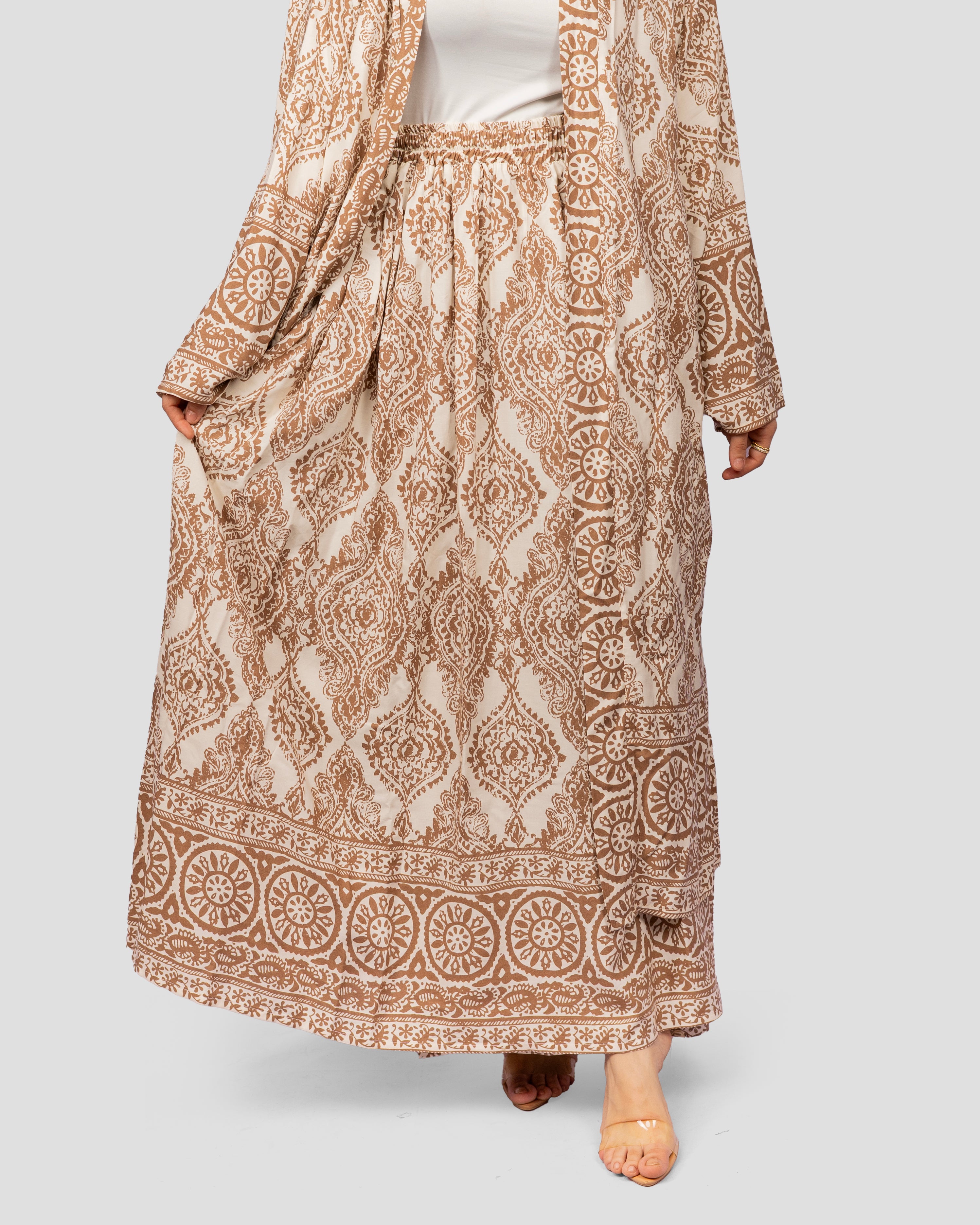 Noura skirt Set in Beige