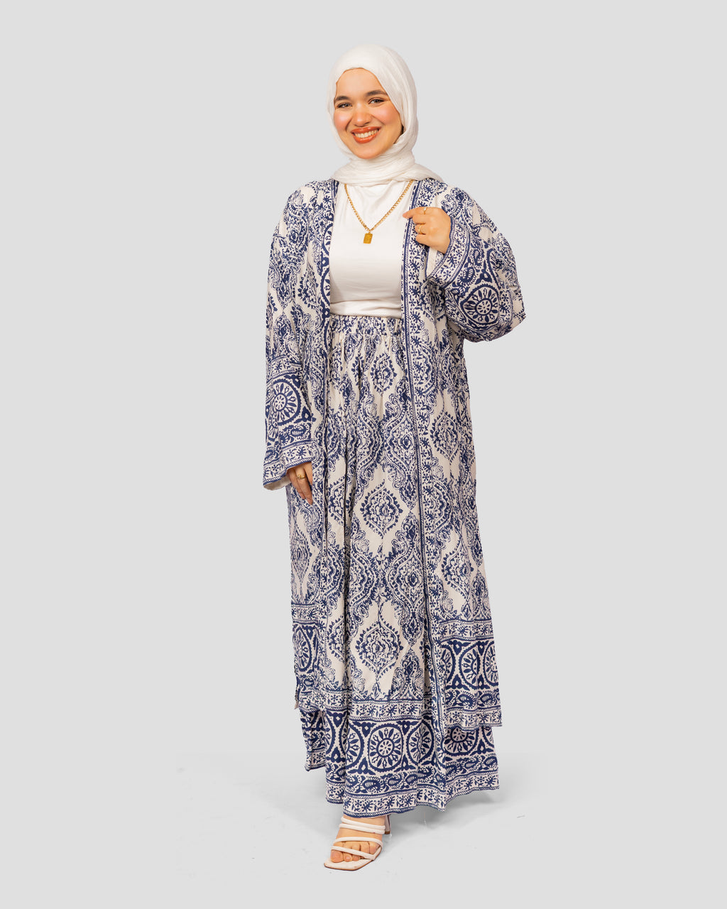 Noura skirt Set in Blue