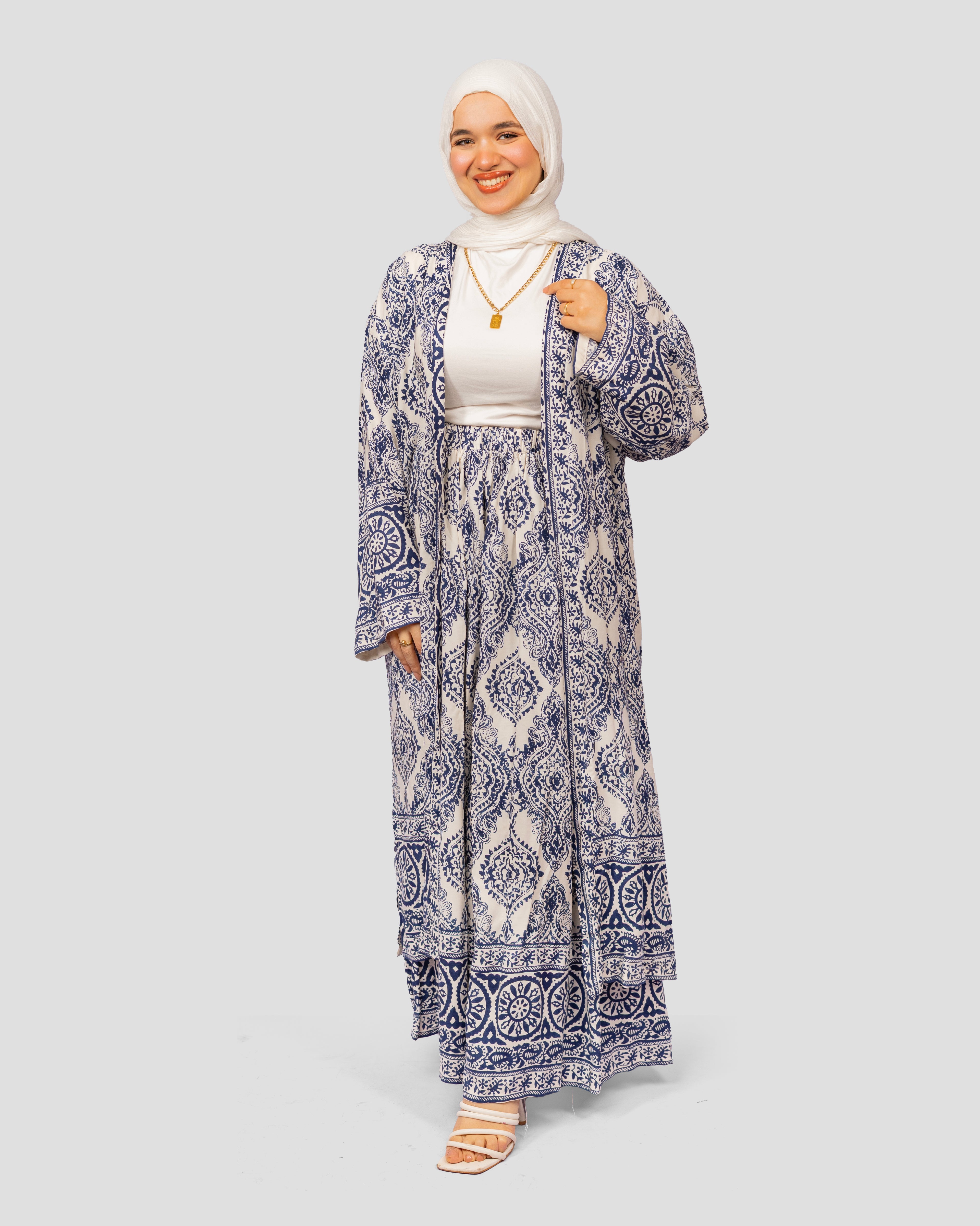 Noura skirt Set in Blue
