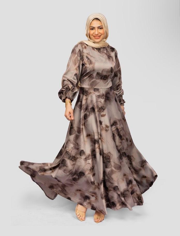 Moccha dress in Taupe grey